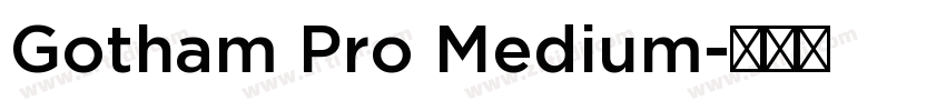 Gotham Pro Medium字体转换